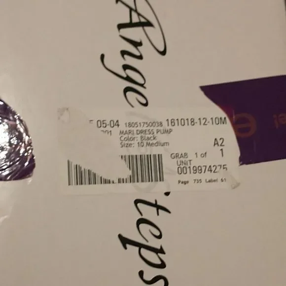 Angel Steps Black Textured Peep Toe Sandals! - Picture 9 of 13